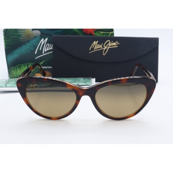 Maui Jim Kalani MJ 818-10N Tortoise Cat Eye Sunglasses Brown polarized Lenses 54 main image 5